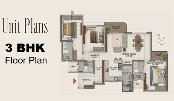Floor Plan Variants Prestige Olive Oak Floor Plan - 2, 3 and 4 BHK Configurations